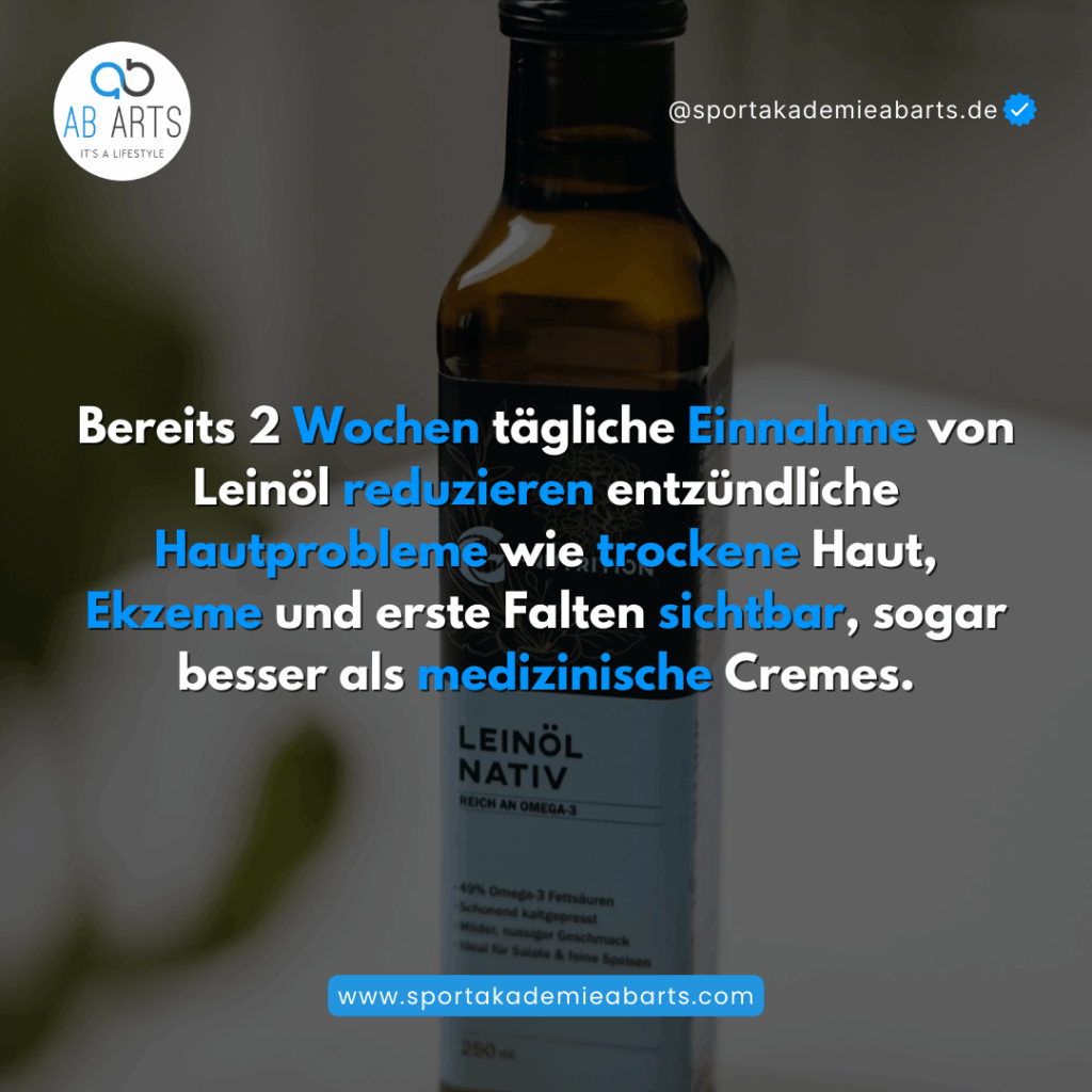 Leinöl für die Haut: Wie Sie in 2 Wochen Ekzeme, Trockenheit und Falten bekämpfen