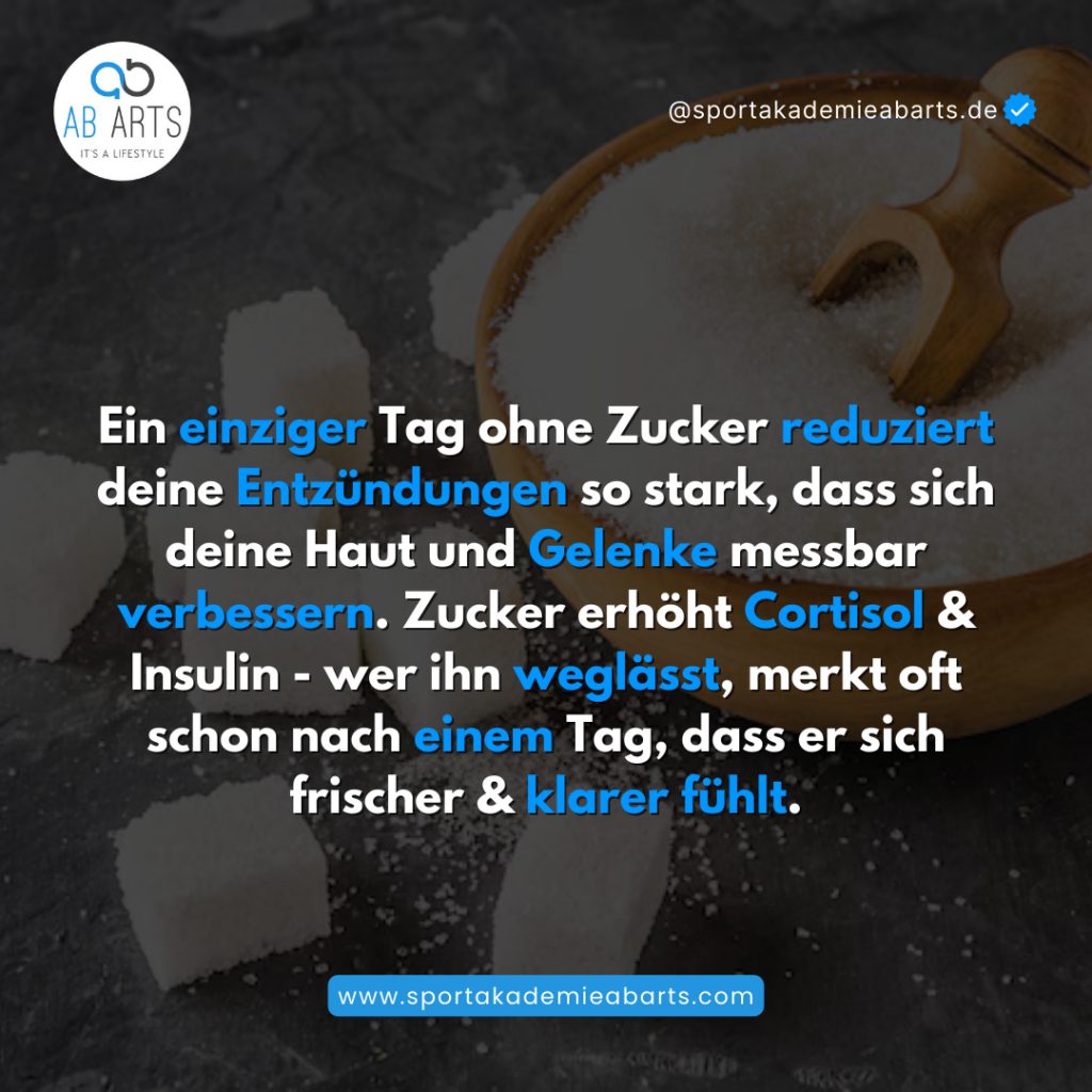 Ein Tag ohne Zucker: So reduziert es Entzündungen, verbessert Haut und Gelenke